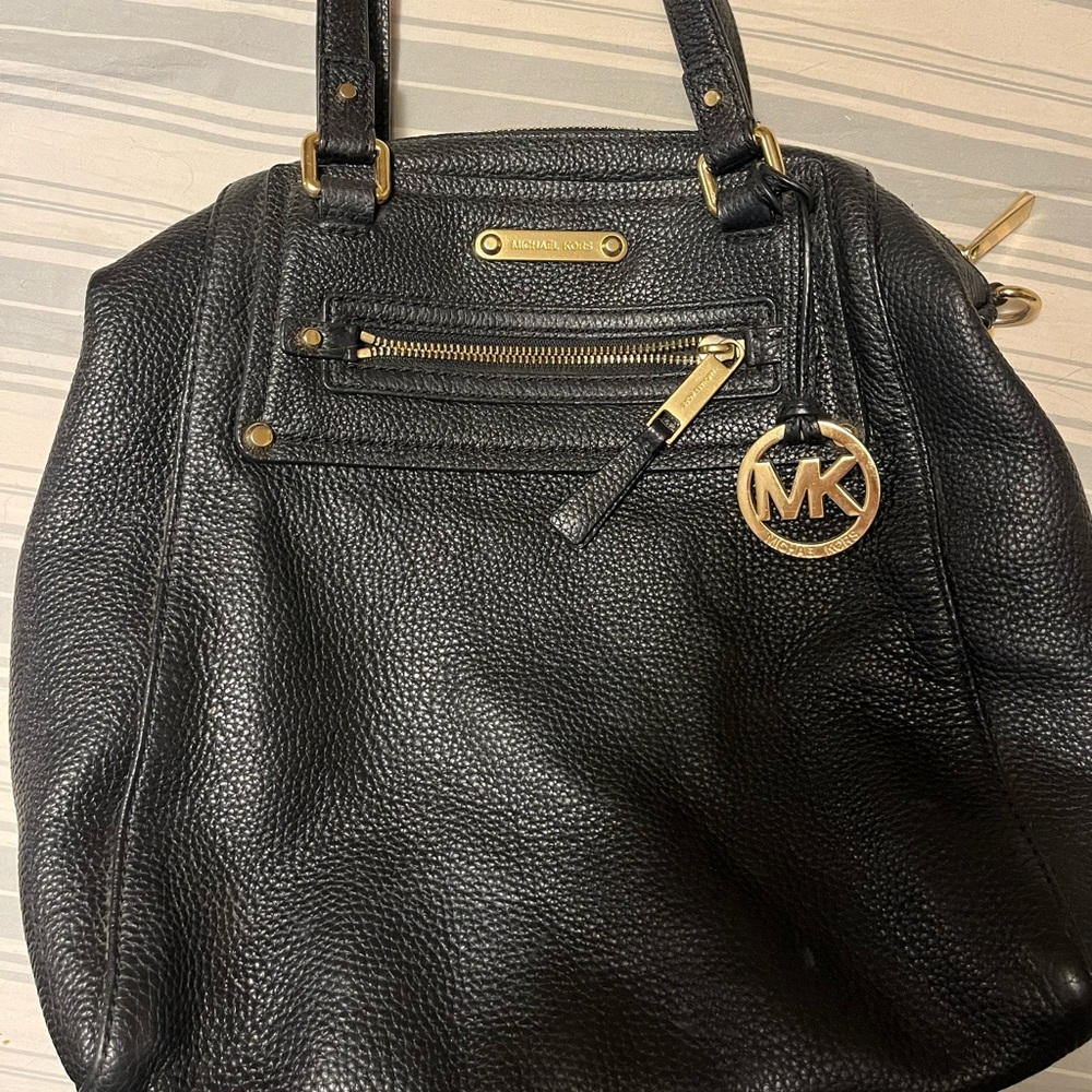 Michael Kors pebbled leather hobo bag